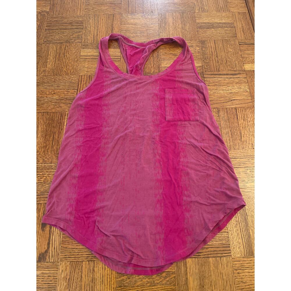 Lululemon Burn out racerback tank pink Small